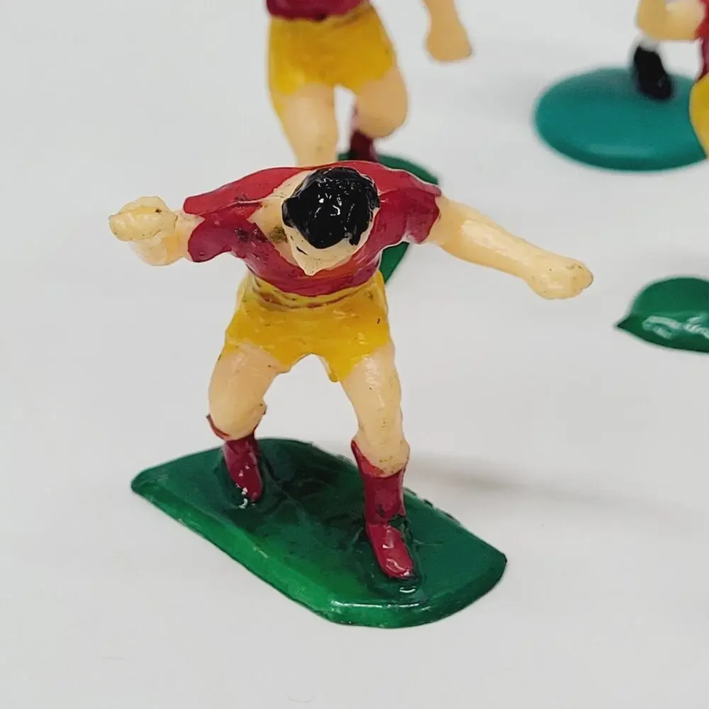 Vintage Hard Plastic Sports Cake Toppers Football Soccer Field Hockey Lot of 8